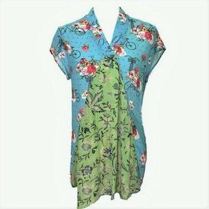 Benares • Spring Bicycle Print Tunic Top ~ NWT